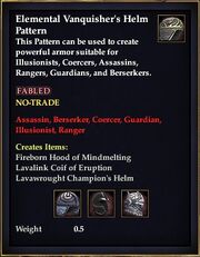 Elemental Vanquisher's Helm Pattern