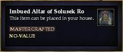 Imbued Altar of Solusek Ro