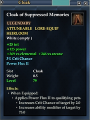 Cloak of Suppressed Memories