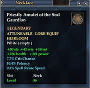 Priestly Amulet of the Seal Gaurdian