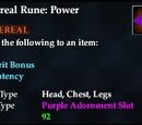 Ethereal Rune: Power