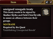 Unsigned renegade treaty