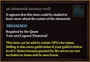 An elemental essence well