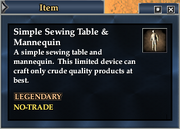 Simple Sewing Table & Mannequin