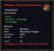Ahketian Tome of Summoning