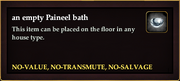 An empty Paineel bath