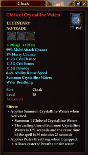 Cloak of Crystalline Waters (Scout)
