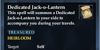 Dedicated Jack-o-Lantern