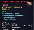 Crystalline Blade of the Tracker