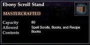 Ebony Scroll Stand