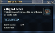 A flipped bench