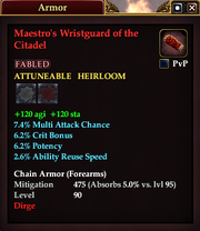 Maestro's Wristguard of the Citadel