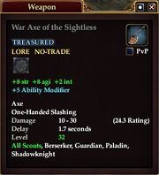 War Axe of the Sightless