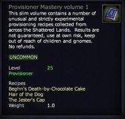 Provisioner Mastery volume 1