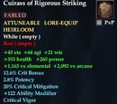 Cuirass of Rigorous Striking