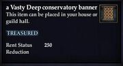 A Vasty Deep conservatory banner