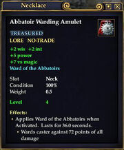 Abbatoir Warding Amulet