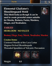 Elemental Gladiator's Shoulderguard Mold