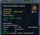 Doomwing Dragon Katana