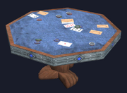 Octagonal mahogany gaming table (Visible)