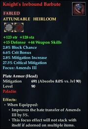 Knight's Irebound Barbute