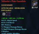 Tallonite's Plate Gauntlets