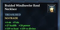 Braided Windhowler Reed Necklace