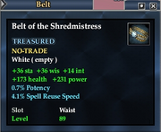 Belt of the Shredmistress