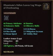 Illuminate's Fallen Leaves Leg Wraps
