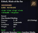 Eitholi, Blade of the Fae