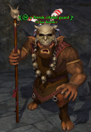 A Terrok citadel guard