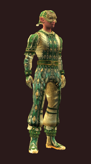 Bristlebane's Celebrative Courier Set (Equipped)