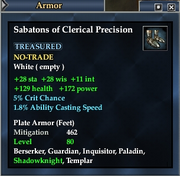 Sabatons of Clerical Precision