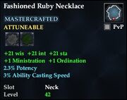 Fashioned Ruby Necklace