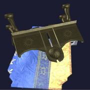 A flipped bench (Visible)