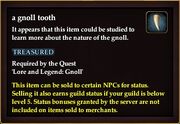 A gnoll tooth