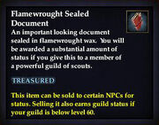 Flamewrought Sealed Document