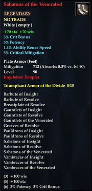 Sabatons of the Venerated