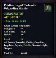 Carbonite Brigandine Mantle