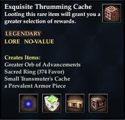 Exquisite Thrumming Cache