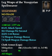 Leg Wraps of the Vesspyrian Spellweaver