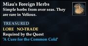 Miau's Foreign Herbs