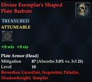 Divine Exemplar's Shaped Plate Barbute