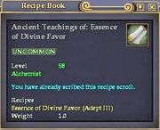 Ancient Teachings of- Essence of Divine Favor