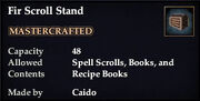 Fir Scroll Stand