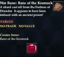 War Rune: Bane of the Kromzek