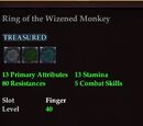 Ring of the Wizened Monkey