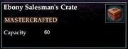 Ebony Salesman's Crate