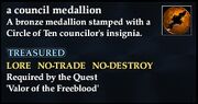 A council medallion