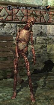 A festering zombie